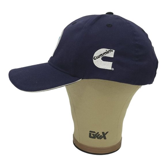 Valvoline Logo Patch Cummins Strapback Cap Trucker Baseball Hat Otto Blue - Picture 10 of 15